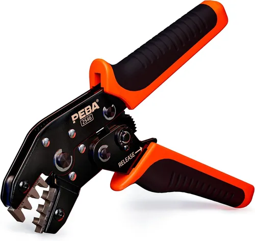 Vista 11 de PEBA Kit de herramientas de prensado, crimpadora solar para cable de panel solar AWG 16-10, con 6 pares de conectores solares IP68 y 1 par de llave