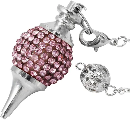 Vista 2 de Rockcloud Péndulo de piedra Radiestesia Divitación Reiki Crystal Healing, Piedra, Piedra