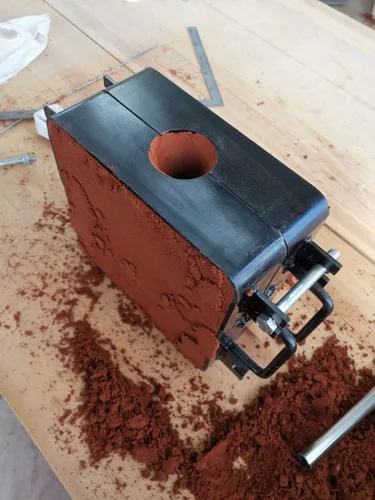 Vista 5 de Horno de fundición de propano de gran capacidad de 35 libras, quemadores de doble forja con pinzas de crisol y marco de molde de frasco de fundición