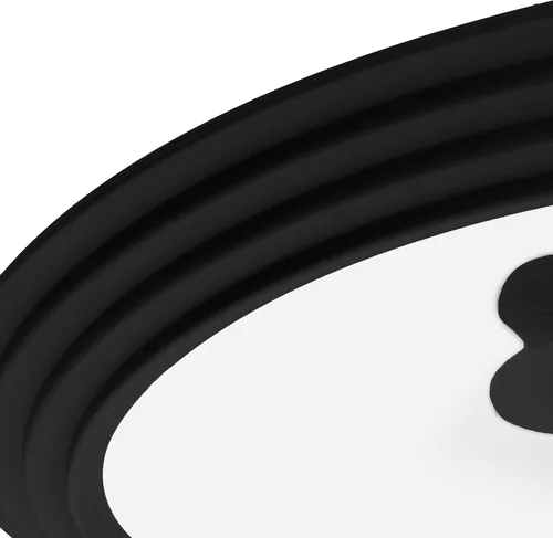 Vista 4 de LSR Loreso Tapa universal para ollas y sartenes de 7.5 a 9.5 pulgadas, tapa de vidrio templado con borde de silicona de tamaño automático