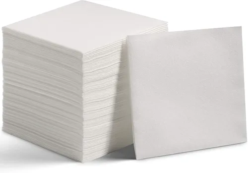 BloominGoods Servilletas desechables de lino para postres y bebidas, hechas en Estados Unidos, servilletas de papel de cóctel suaves y absorbentes