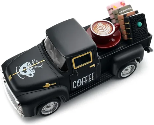 Vista 28 de Decoraciones del 4 de julio, camión de metal de granja con letrero de estrellas de madera, decoración del 4 de julio, centros de mesa patrióticos