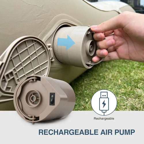 Vista 5 de Bestrip Tumbona inflable auto del sofá, cama del sofá del colchón de aire con la bomba de aire recargable