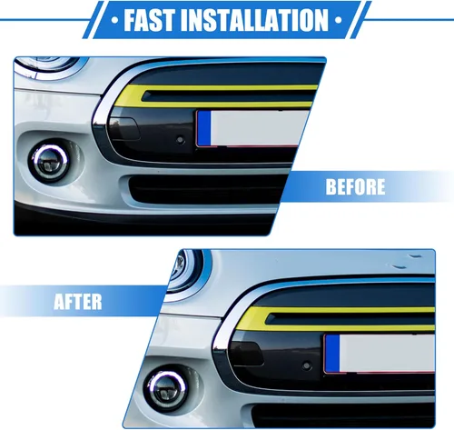 Vista 7 de Tapa de gancho de remolque de automóvil compatible con Mini Cooper 2014-2018, parachoques delantero negro de plástico duradero