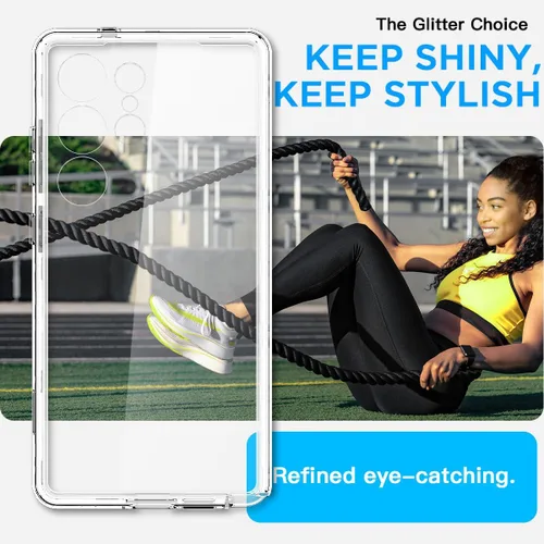 Vista 24 de AICase para Samsung Galaxy S24 Ultra (6.8 pulgadas) con protector de pantalla de vidrio, resistente protección contra caídas de cuerpo completo