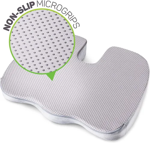 Vista 2 de Aylio Cojín para el coxis apoyo para la espalda, alivio del dolor del cóxis y el ciático, con funda lavable