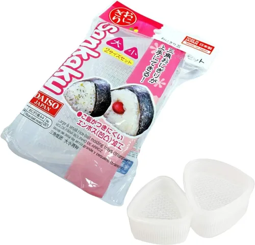 1 juego de 2 moldes de arroz triangulares Onigiri Musubi