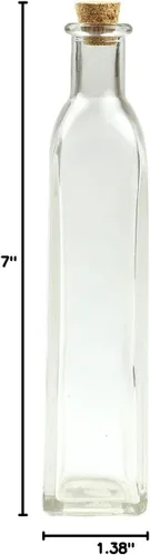 Vista 4 de Botella de vinagre de vidrio de 7" por Ashland™-Paquete económico de 12 quilates