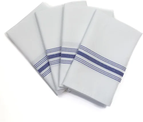 Vista 13 de Fabric Textile Products Servilletas Bistro Signature Stripe Servilletas de cena de tela de poliéster duraderas y resistentes a las manchas 18 x