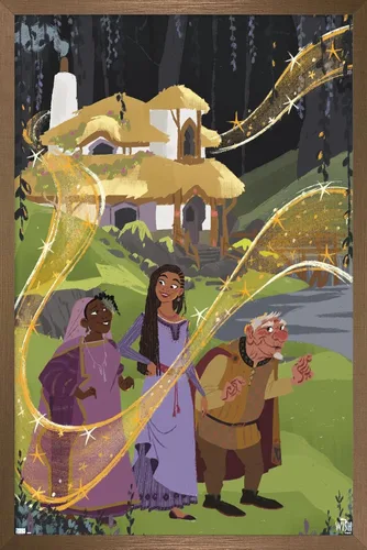 Vista 14 de Trends International Disney Wish - Póster de collage 1 (familiar), 14.72 x 22.37 pulgadas, versión premium sin marco