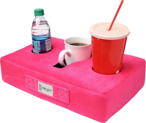 Vista 12 de La almohada Cup Cozy original gris - Como se vio en la televisión - ¡El mejor portavasos del mundo para sofá/cama/coche para Negro