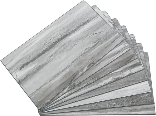 Vista 40 de Palisade Azulejos de Vinilo Entrelazados Impermeables para Pared/Salpicadero para Cocina o Baño en Pizarra Agrietada (Muestra de 4.5x11 pulgadas)