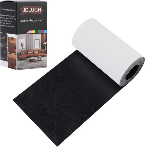 Vista 28 de JDLUGH Cinta de parche de reparación de cuero para sofá, 3.5 x 60 pulgadas, autoadhesiva para sofá, asiento de auto, silla de oficina, muebles