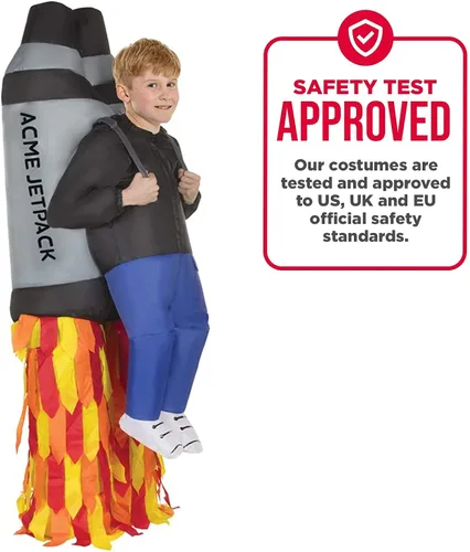 Vista 4 de Disfraz Morph inflable, para niños, talla única , Jet Pack Niños