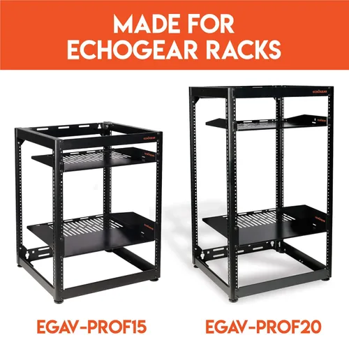 Vista 4 de ECHOGEAR Kit de ruedas para rack – Añade ruedas a tu rack de servidores en cuestión de minutos – Compatible con racks ECHOGEAR de 15U y 20U