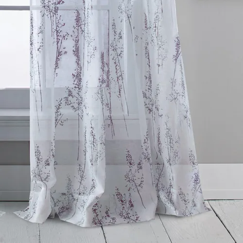 Vista 6 de DKNY Whisper - Cortina transparente para ventana, panel individual, 63 pulgadas, amatista