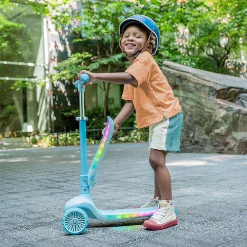 Vista 8 de Jetson Scooters - Jupiter Mini 3 Wheel Kick Scooter, Blue, Foldable, Lightweight, Portable