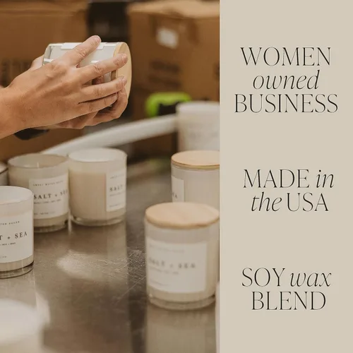 Vista 4 de Sweet Water Decor Sunday Brunch Candle Apple, Bourbon, Vanilla & Maple, Breakfast Scented Soy Wax Candle for Home 11oz White Jar, 50+ Hour Burn