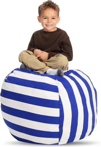 Creative QT - Puf de almacenamiento de animales de peluche Stuff 'n Sit extra grande, para organización, para almacenamiento de juguetes, disponible