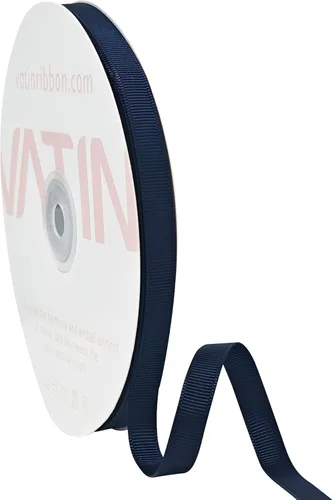 Vista 232 de VATIN Cinta de Grogrén Negra, 1-1/2" x 50 Yardas Continuas, Cinta de Grogrén de Poliéster Negra, Usar para Lazos de Bricolaje, Accesorios