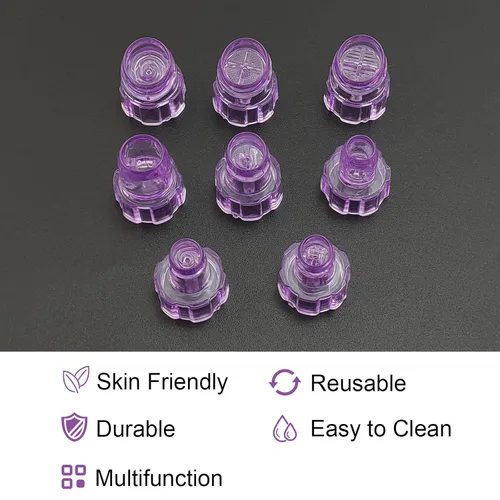 Vista 7 de Elitzia Cabezales de microderma de dermoabrasión hidráulica de plástico Hydra Facial Aqua Peel Tips Water Peeling Caps Cuidado facial Herramienta