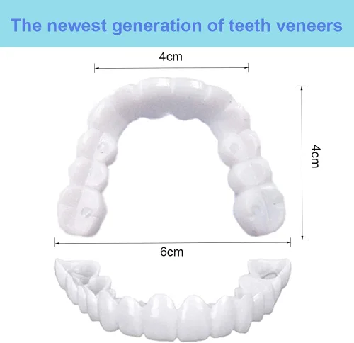 Vista 6 de Sonrisa Dentadura Dentadura Provisional Dientes Falsos Temporales Mejorar