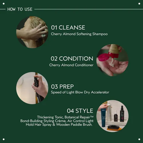 Vista 4 de Aveda Cepillo de pelo de paleta de madera Cepillo desenredante y alisador Alisado, secado por soplado Todo tipo de cabello