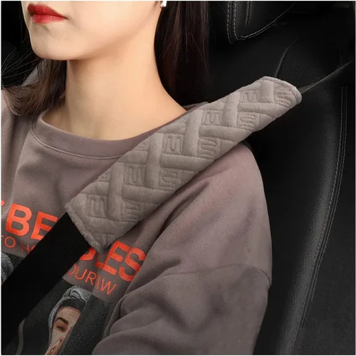 Vista 8 de Paquete de 2 almohadillas para cinturón de seguridad de automóvil, almohadilla universal para cinturón de seguridad, fundas para correa de hombro