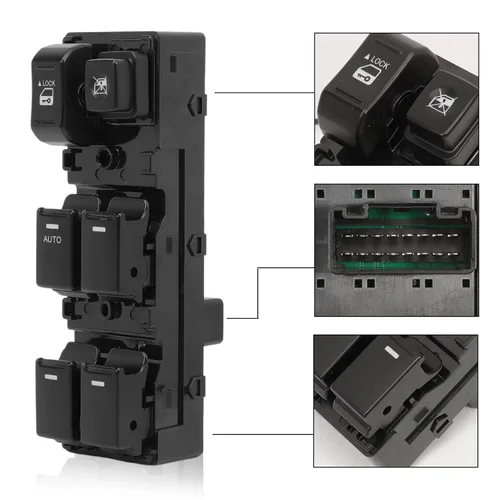 Vista 3 de Botón principal del interruptor eléctrico del elevalunas para Sorento R SX LX EX 2010-2014, lado del conductor delantero izquierdo interruptor