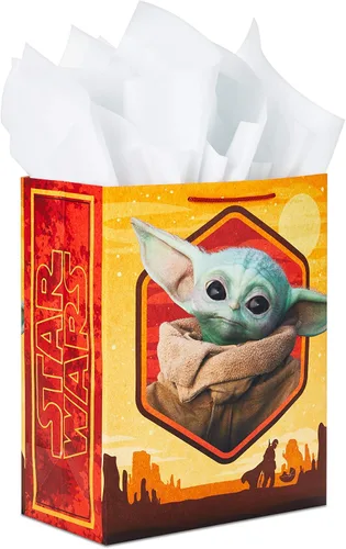 Vista 8 de Hallmark Star Wars The Mandalorian - Juego de bolsas de regalo para el día de San Valentín