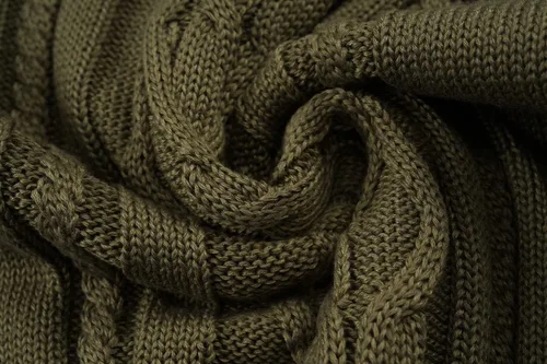 Vista 5 de SAVKOOV - Suéter de punto con cuello redondo y manga larga para hombre Verde Armada (ArmyGreen)