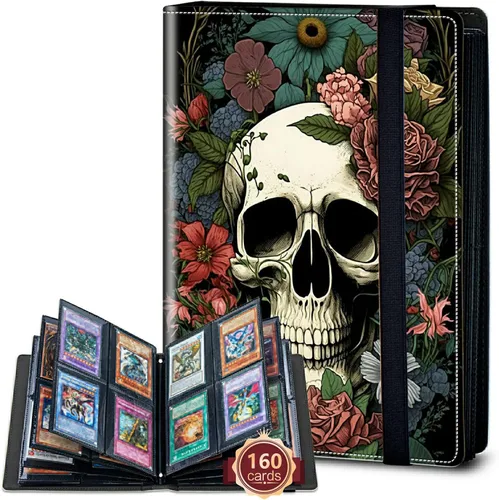 Vista 64 de Rossy Carpeta para tarjetas de 4 bolsillos, soporte para álbum de coleccionista de tarjetas de intercambio de 240 tarjetas, de doble cara, soporte