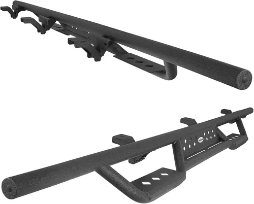 Vista 9 de u-Box Gladiator JT - Estribos laterales Rocker Guard Wide Drop Nerf Bar compatible con Jeep Gladiator JT Pickup Trucks 2020-2025 Sport Willys