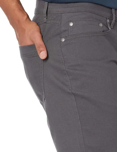 Vista 3 de Tienda Essentials Pantalón corto ajustado de 7 pulgadas con entrepierna elástica de 5 bolsillos para hombre