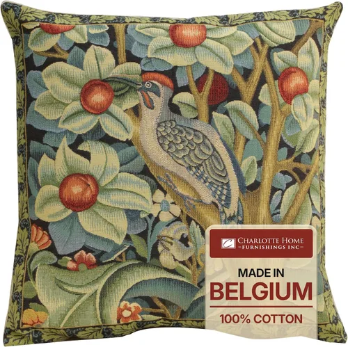 Vista 11 de Fundas de almohada Charlotte Home Furnishings, fundas de almohada decorativas boho para sofá, fundas de cojín cuadradas Árbol de la Vida de luz