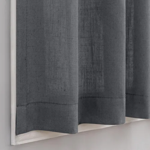 Vista 5 de DANCURTON Cortinas de cocina y cafetería de 24 pulgadas de largo, 2 paneles con pestaña trasera y bolsillo, cortinas cortas de lino con filtrado