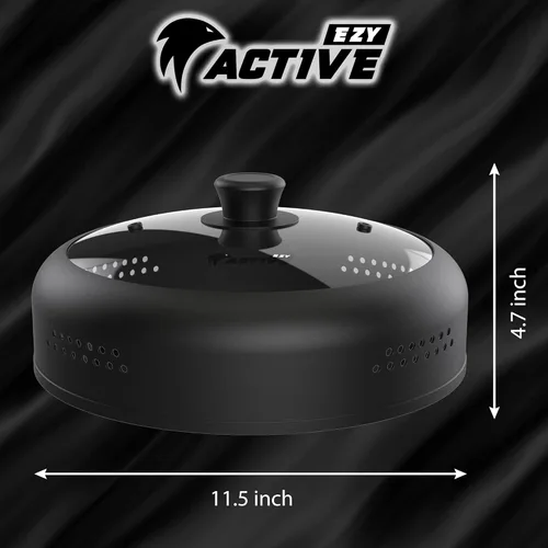 Vista 2 de Funda de silicona para microondas, se adapta a platos y cuencos de 6 a 12 pulgadas con tapa de vidrio y cubierta de salpicaduras de microondas