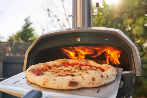 Vista 5 de Ooni Karu 2 Horno de Pizza al Aire Libre Multi-Combustible - Horno de Pizza al Aire Libre de Madera y Gas con Piedra para Pizza y Termómetro