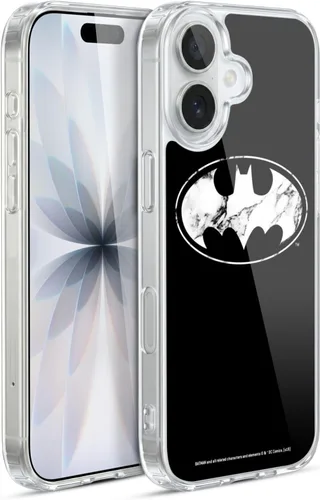 Vista 436 de Head Case Designs Funda de gel con licencia oficial de Batman DC Comics Bat Signal Logos [protección de grado militar] compatible con Apple iPhone 7