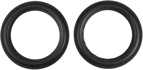 Vista 3 de Kit de reparación envolvente de espuma de altavoz de 8 pulgadas, 2 piezas de repuesto de anillos envolventes de espuma de altavoz de goma perforada