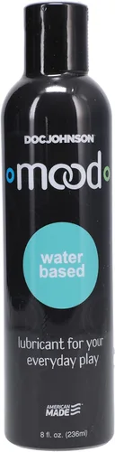 Doc Johnson Mood - Lubricante a base de agua para tu juego diario, seguro para usar con todos los condones y juguetes, 8 onzas líquidas (8.0 fl oz)
