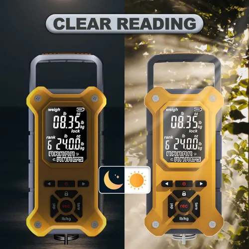 Vista 3 de SNAIL TRAIL 8 contenedores de almacenamiento, báscula digital de pesaje de peces de 50 libras y agarre de labios de 7.5 pulgadas, torneo de pesca