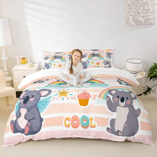 Vista 35 de Manfei Juego de ropa de cama geométrica azteca para niñas, tamaño individual, juego de funda de edredón étnica tribal del suroeste, funda de edredón