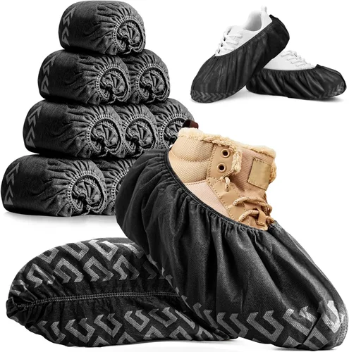 Vista 9 de Blue Shoe Guys Fundas impermeables reutilizables para zapatos, paquete de 4 (2 pares), fundas para botas de lluvia para hombres y mujeres