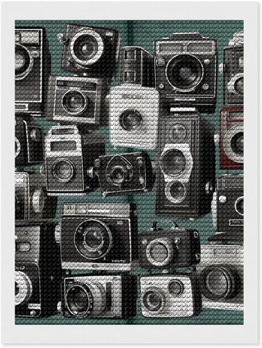 Vista 9 de DWVSFJM Retro Cool Camera Collection Diamond Painting Kits 8"x12", Diamond Painting Kits for Beginners, Round Drill Dots Paintings,Diamond Art Kits