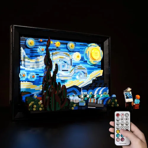 Kit de iluminación LED solo juego de luces diseñado para Lego Vincent Van Gogh – The Starry Night 21333 Model Building Set – Sin juego de Lego