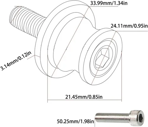 Vista 2 de Stand Screws for Yamaha XT660X XT660 X 2004 2005 2006 2007 2008 2009-2017 Motorcycle CNC Swingarm Spools Stand Screws Slider for Everyone