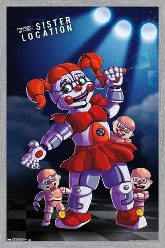Vista 13 de Trends International Five Nights at Freddy's: Sister Location - Póster de pared para bebé, 22.375 x 34 pulgadas, versión premium sin marco