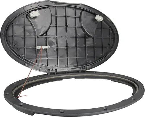 Vista 5 de Pactrade Marine Barco, kayak, canoa, pesca, aparejo, vela, resistente, 20 pulgadas, impermeable, cubierta de placa de cubierta con bolsa