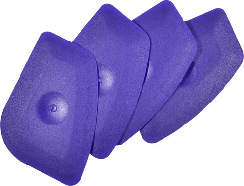 Vista 3 de Rascador de plástico pequeño y práctico con borde redondo flexible para el hogar, escobilla universal de limpieza, paquete de 4